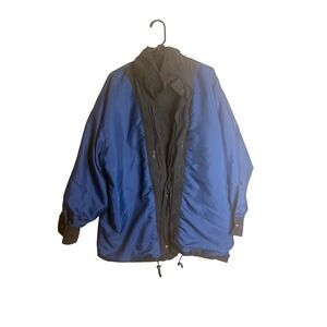 Schöffel Gore-Tex Jacket Mens Reversible Waterproof Poland Blue Black Winter XL